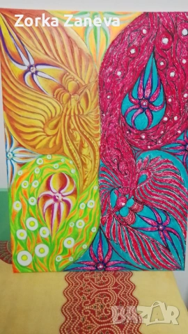 Картина,авторска 70см,50 см, снимка 3 - Картини - 53658887