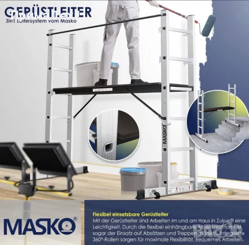 Masko® алуминиево строително скеле, снимка 5 - Други машини и части - 48038009