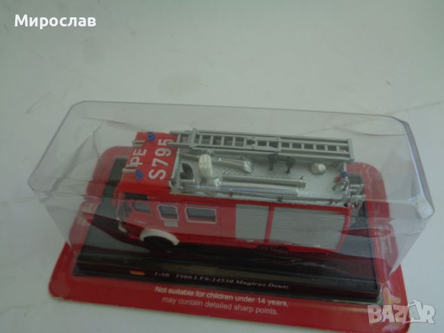 1:50 DEL PRADO 1980 MAGIRUS ПОЖАРНА КОЛИЧКА ИГРАЧКА МОДЕЛ, снимка 4 - Колекции - 45287424