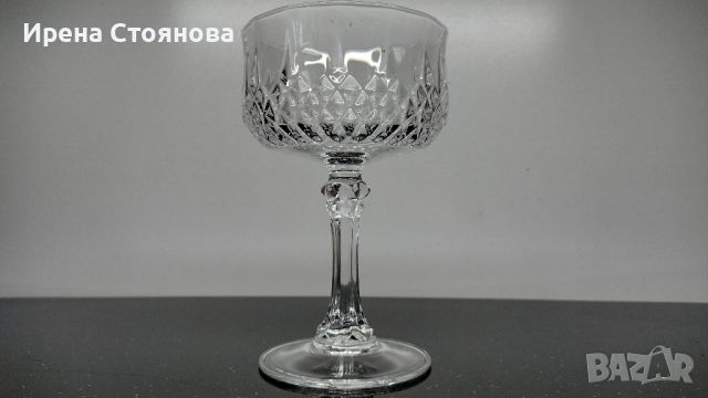 Cristal D’ Arques. Шест броя кристални чаши за просеко/шампанско, оловен кристал 240 мл, снимка 9 - Чаши - 46035293