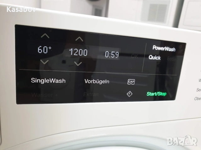 Miele W1 - PowerWash - Пералня Миеле 12м Гаранция, снимка 3 - Перални - 53832465