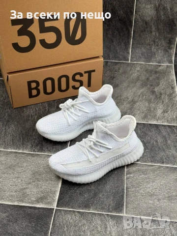 Adidas Yeezy Boost 350 V2 Дамски Бели Маратонки👟Дамски Спортни Обувки В Бял Цвят Код E584, снимка 2 - Маратонки - 50913124