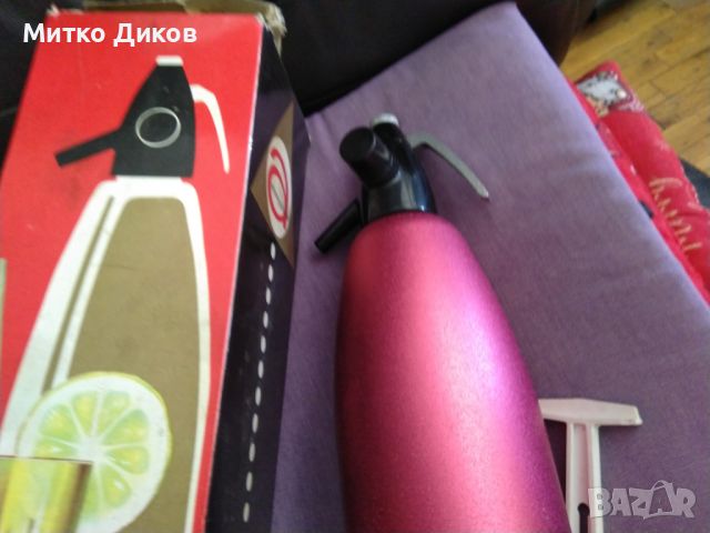 Бутилка сифон за газиране-газирана вода 1литър нов унгарски, снимка 2 - Други стоки за дома - 46472906