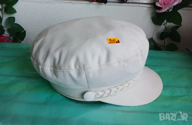 Мъжка бяла лятна шапка с козирка., снимка 6 - Шапки - 50329203