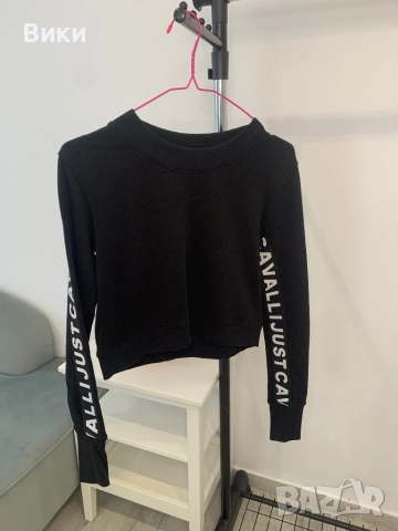 Кроп блуза Just Cavalli, снимка 2 - Блузи с дълъг ръкав и пуловери - 51595723