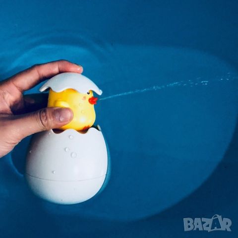 Детска забавна играчка за вана жълто пате в яйце, снимка 10 - Други - 45726198
