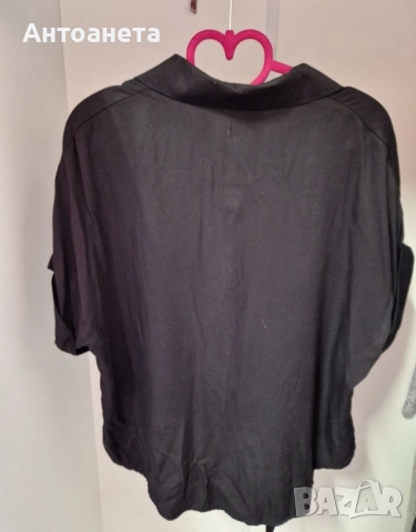 Черна риза Italian Style, снимка 2 - Ризи - 51870574