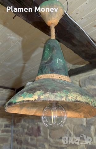 Ръчно изработена винтидж дизайнерска лампа "FANTASY WIZARDS HAT", снимка 2 - Декорация за дома - 45280797