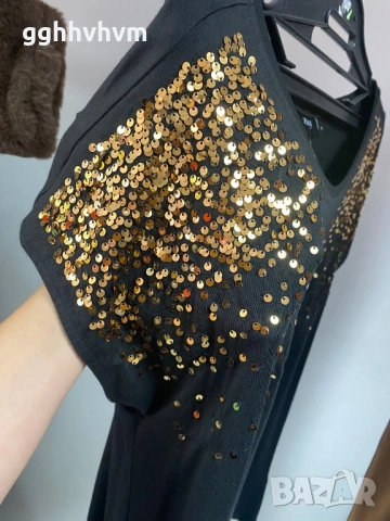 тениска с блестящи пайети, снимка 2 - Тениски - 52099706
