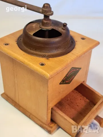 ретро дървена мелница за кафе Mahlwerk  24/1, снимка 5 - Декорация за дома - 49411255