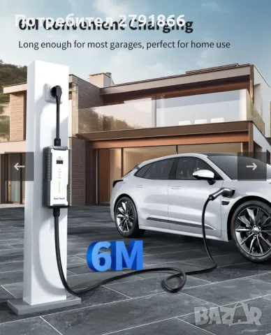 Заряден кабел за електрически автомобили RamTouch тип 2 Schuko 3.7 kW, 1 фаза, 6м. LCD дисплей, снимка 4 - Аксесоари и консумативи - 50160101