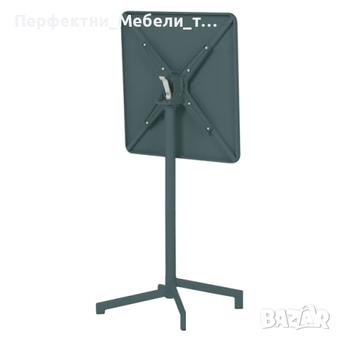 Комбинирана сгъваема трапезна и бар маса 60/60 см. за тераса,балкон,градина,парк,заведение,басейн, снимка 6 - Градински мебели, декорация  - 50601288