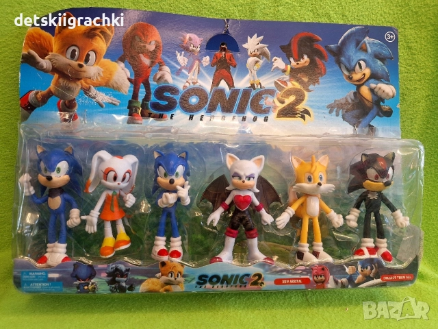 Комплекти с фигурки на Соник, снимка 4 - Фигурки - 52342597