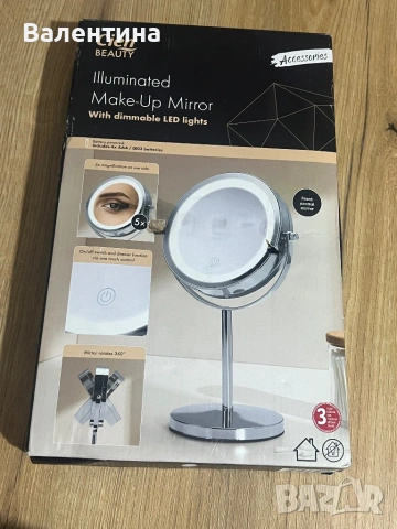 Козметично огледало със лед светлина (със забележка)