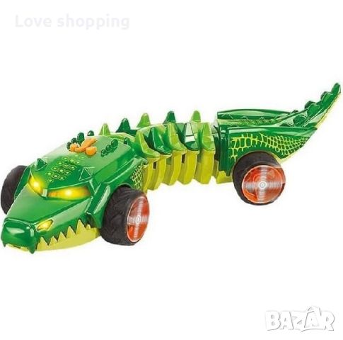 Hot Wheels Кола мутант със светлина и звук Commander Croc Mutant MachineTM, снимка 3 - Коли, камиони, мотори, писти - 46265096