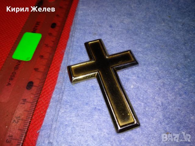 ГОЛЯМ СТИЛЕН ЗЛАТИСТ КРЪСТ от НЕРЪЖДАЕМА БЛАГОРОДНА СТОМАНА 26426, снимка 12 - Други ценни предмети - 46282991