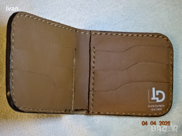 мъжки портфейл /ръчна изработка/, снимка 5 - Портфейли, портмонета - 51614913