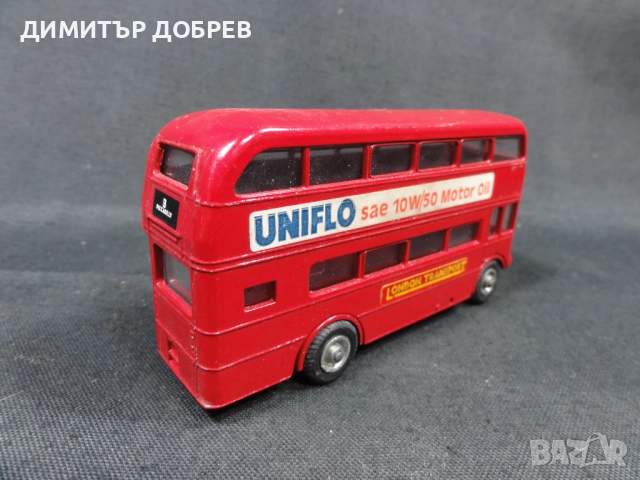 СТАРА РЕТРО МЕТАЛНА КОЛИЧКА АВТОБУС BUDGIE TOY ENGLAND AEC LONDON BUS, снимка 4 - Колекции - 51974198