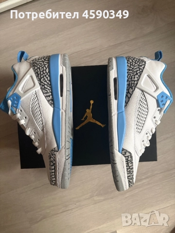 JORDAN SPIZIKE LOW (GS) White/University Blue Shoes Обувки, снимка 2 - Спортни обувки - 52391301