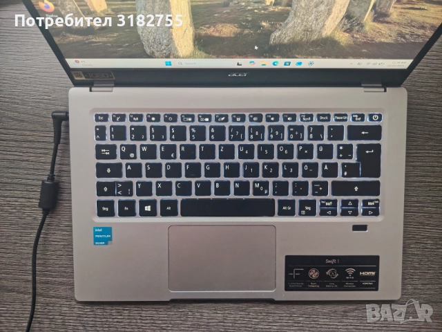 Acer Swift 1 Intel Pentium Silver N6000 4GB RAM, снимка 5 - Лаптопи за работа - 52897051