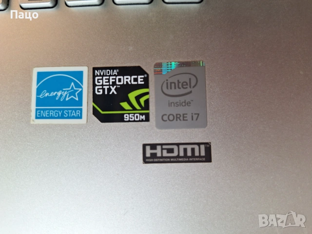 Asus K550  Intel Core i7/ NVIDIA GeForce GTX 950M//  17.3 инча /