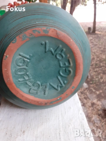 Страхотна красива ваза немска керамика, снимка 3 - Антикварни и старинни предмети - 53464133