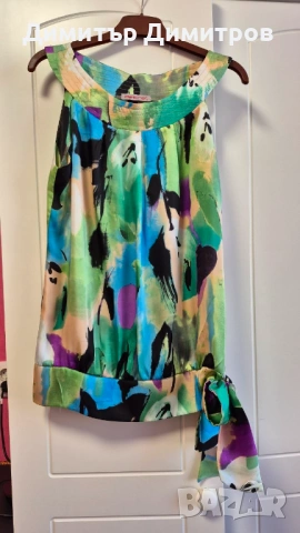 Лятна многоцветна блуза, снимка 3 - Тениски - 54240243