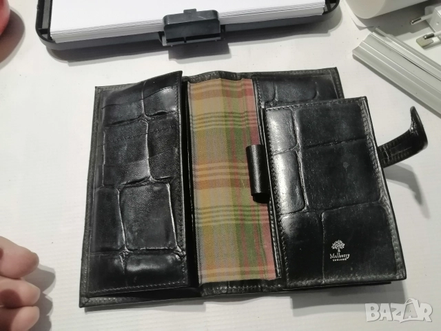 Ретро, английско портмоне Mulberry, снимка 3 - Антикварни и старинни предмети - 52636291