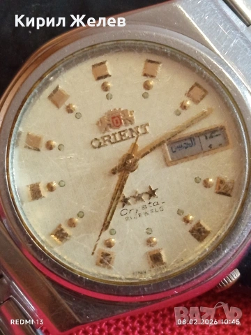 Класически модел мъжки часовник ORIENT CRISTAL работи за КОЛЕКЦИЯ 52830, снимка 5 - Мъжки - 53399546