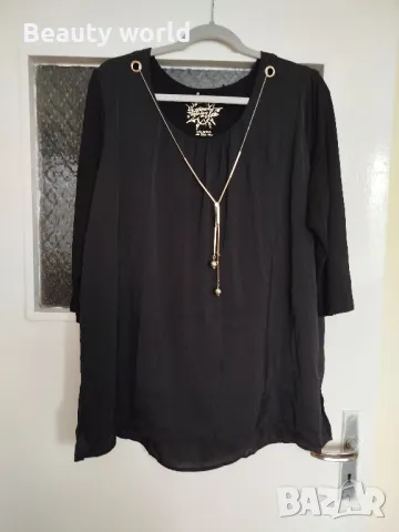 Блуза с украшение хл размер , снимка 7 - Блузи с дълъг ръкав и пуловери - 49686780