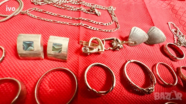 Сребърни бижута проба 925, 262 грама, снимка 10 - Обеци - 53134224