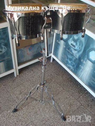 Бонгоси със стойка, калъф и палки, снимка 9 - Ударни инструменти - 45174430