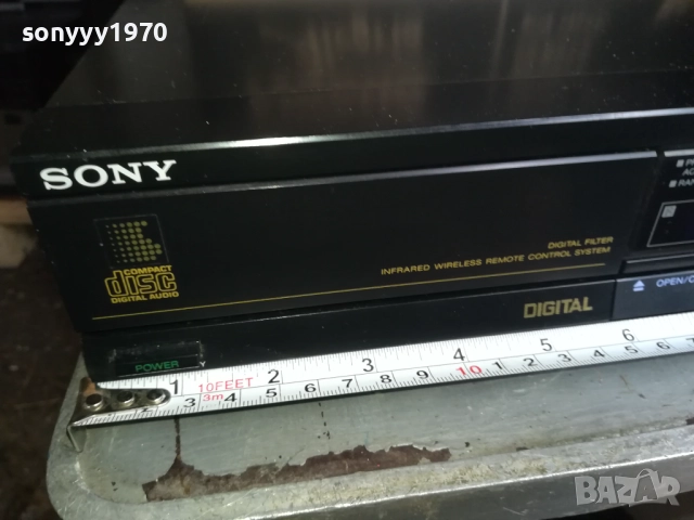 SONY CDP-M30 CD PLAYER-MADE IN JAPAN-ВЧЕРА ВНОС ОТ SWISS 0711251726LCHERY2, снимка 2 - Декове - 52334747
