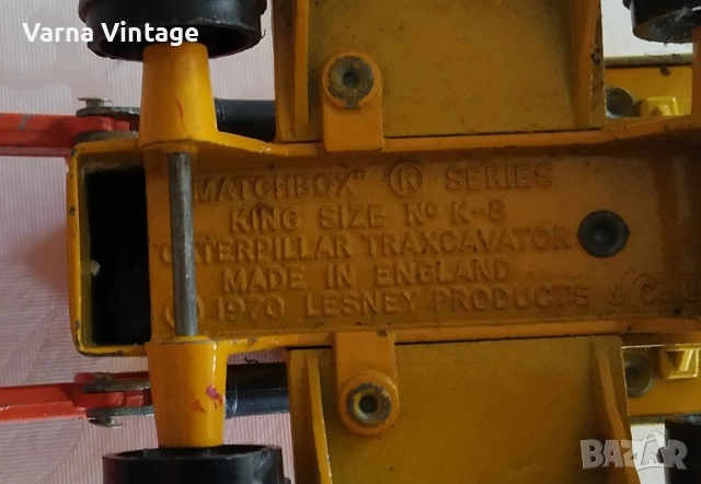 Колекционерски модел Kingsize K-8 Caterpillar Traxcavator 1970 Matchbox (Lesney) Англия., снимка 7 - Колекции - 53897971