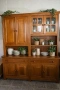 Красив масивен дървен шкаф / витрина за кухня или трапезария, снимка 1