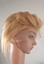Къса руса естествена перука тип Пикси - 13x4, снимка 9