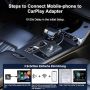 Нов  2 в1 Безжичен CarPlay и Android Авто Адаптер кола телефон автомобил, снимка 2