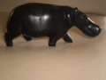 Фигура на хипопотам от тик, Зимбабве, снимка 2