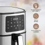 ✨Фритюрник AirFryer Voltz OV51980M, 1400W, 5.5л., Горещ въздух, Таймер, до 200°C, Сив, 2г.ГАРАНЦИЯ(Н, снимка 6