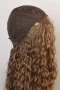 Омбре къдрици 80 см - кафява перука с реалистичен път 13x4x1, снимка 6