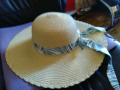 Сламена шапка женска с панделка маркова размер 58 нова, снимка 4