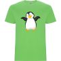 Нова детска тениска с Пингвин в зелен цвят, снимка 1