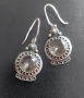 Руски сребърни обеци"Самовари" с планински кристал , снимка 4