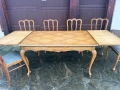 Разтегателна трапезна маса + 6 стола, снимка 2