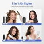 Нов 5 в 1 Air Styler сешоар четка, къдрене, изправяне и обем коса жени, снимка 3