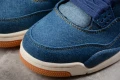 Уникални Редки Levi’s x Air Jordan 4 Denim дизайнерски Маратонки Кецове , снимка 9