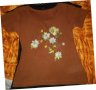💛🍀💛Дамска красива блузка с бродерия от 100% памук!!!👌 С,М,Л💛🍀💛, снимка 1 - Тениски - 30413541