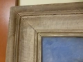 Стара дървена рамка за картина със стъкло 1940 г, снимка 5