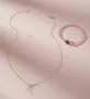 Сребърно колие 925 PANDORA Rose Gold Snake Heart, снимка 2