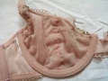 70А кокетен прозрачен дантелен сутиен в розов цвят, снимка 11